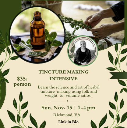 Tincture Making Intensive